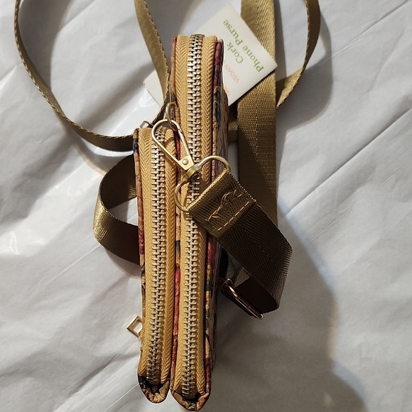 Floral Cork Phone Purse - Picture 3 of 14